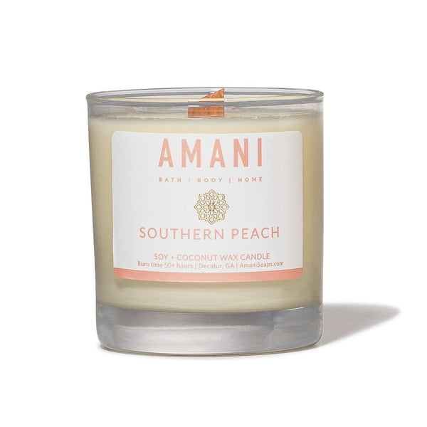 Crackling Wood Wick Candles - Amani Soaps