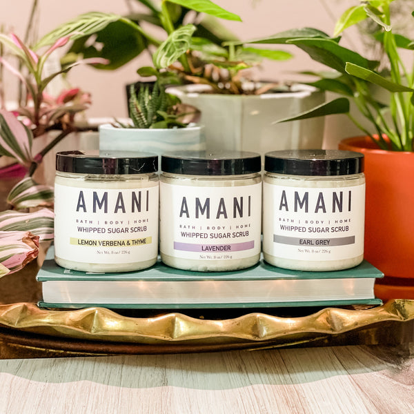 Whipped Sugar Scrub 8 oz - Amani Soaps
