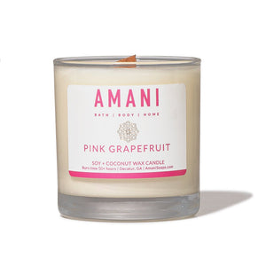 Crackling Wood Wick Candles - Amani Soaps