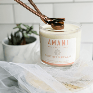 Crackling Wood Wick Candles - Amani Soaps