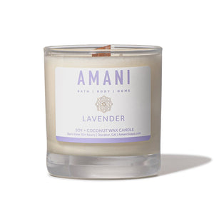 Crackling Wood Wick Candles - Amani Soaps