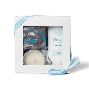 Gift box trio: soap, lotion, and candle - Amani Soaps